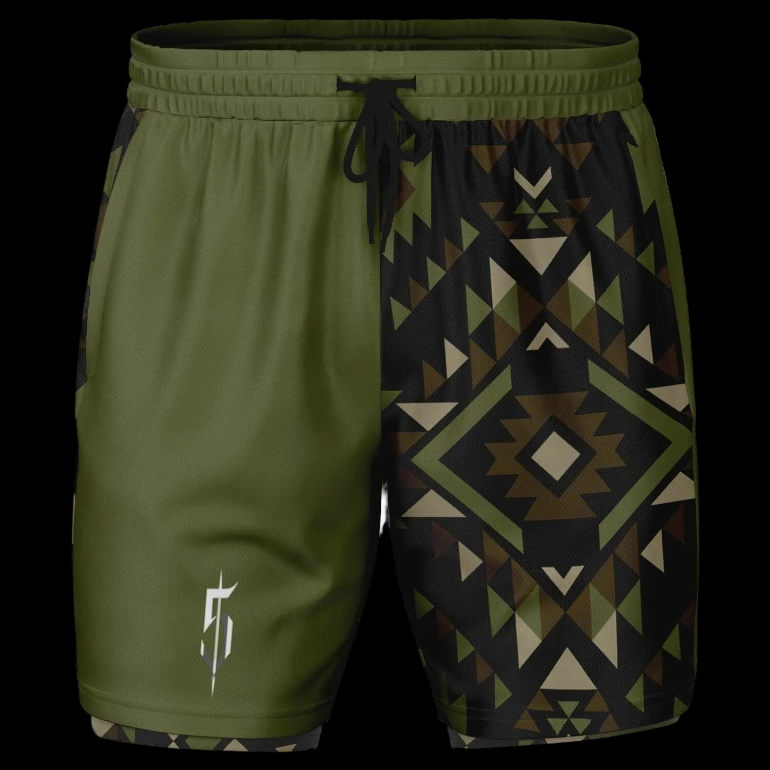 DB Black 2 in 1 Gym Shorts