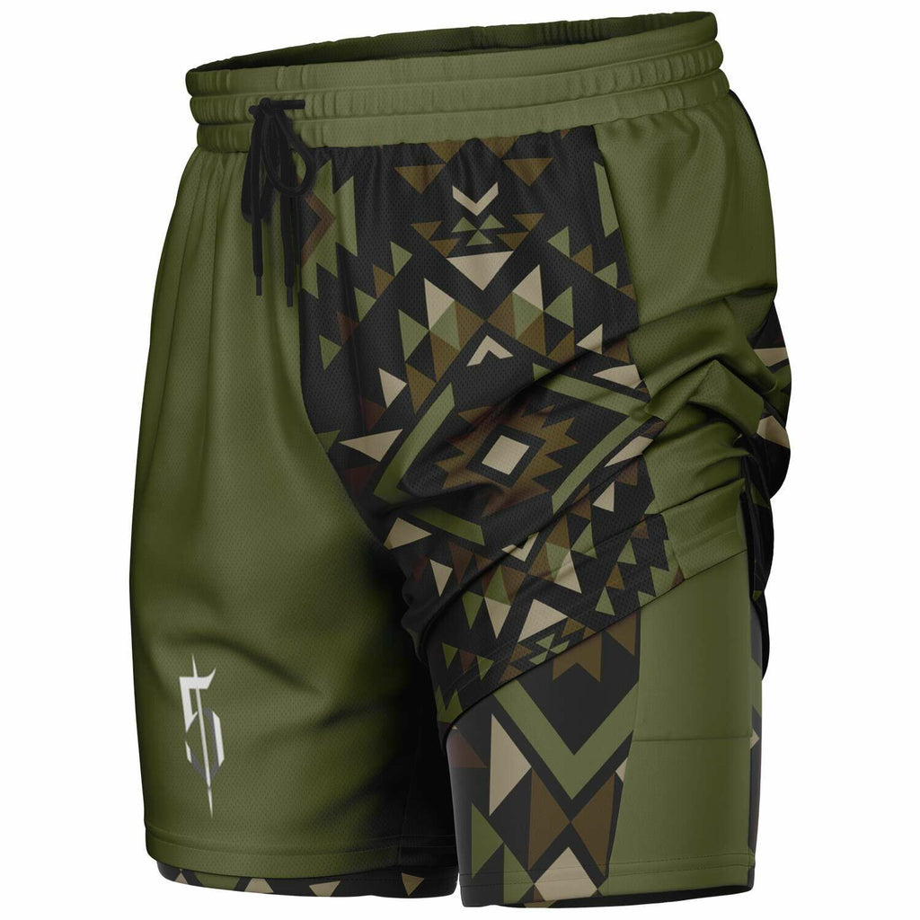 DB Black 2 in 1 Gym Shorts