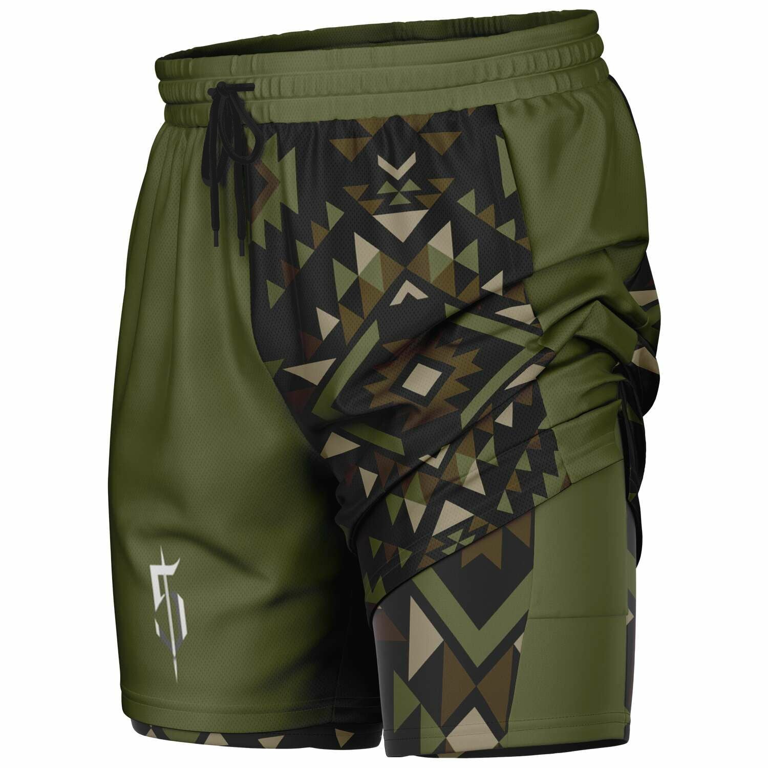 DB Black 2 in 1 Gym Shorts