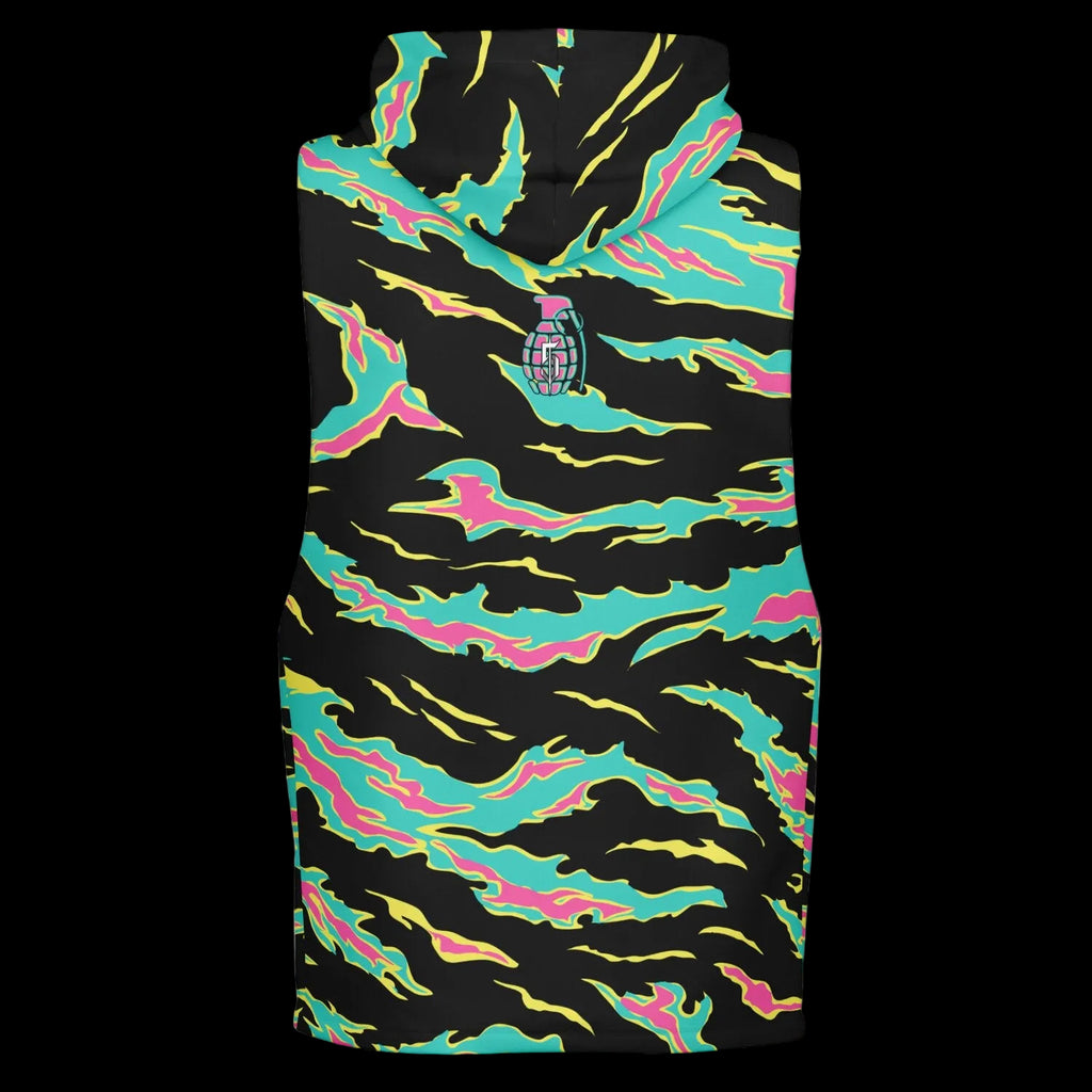 Miami WBS Tiger Stripe Guns-Out Hoodie