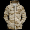 Desert Tiger Stripe Zip